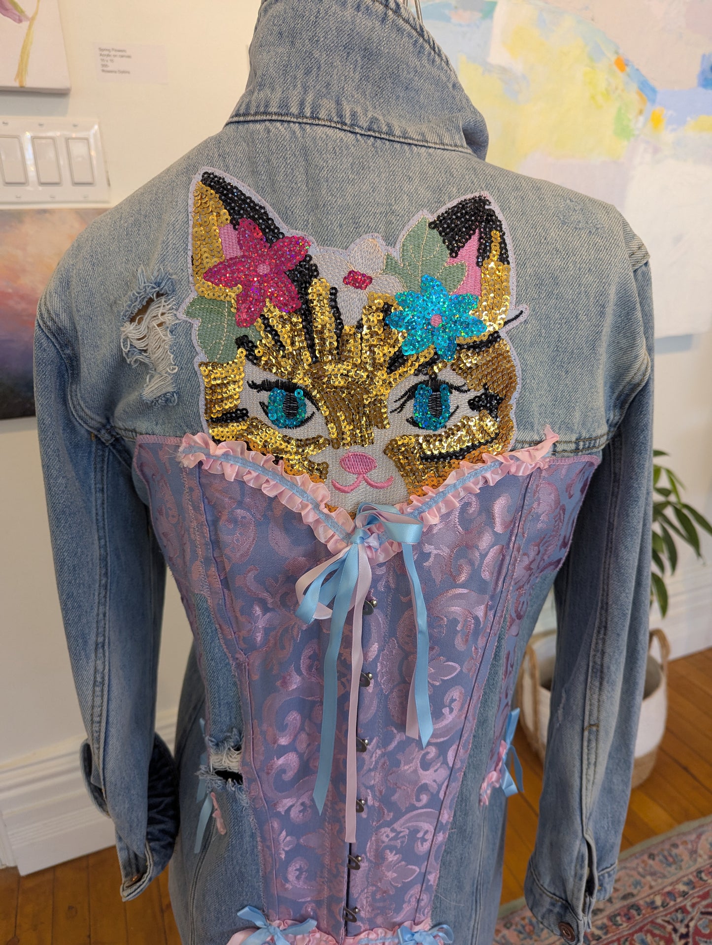 Judi Dusto I am a Unicorn Designs Pretty Kitty Jean Jackets