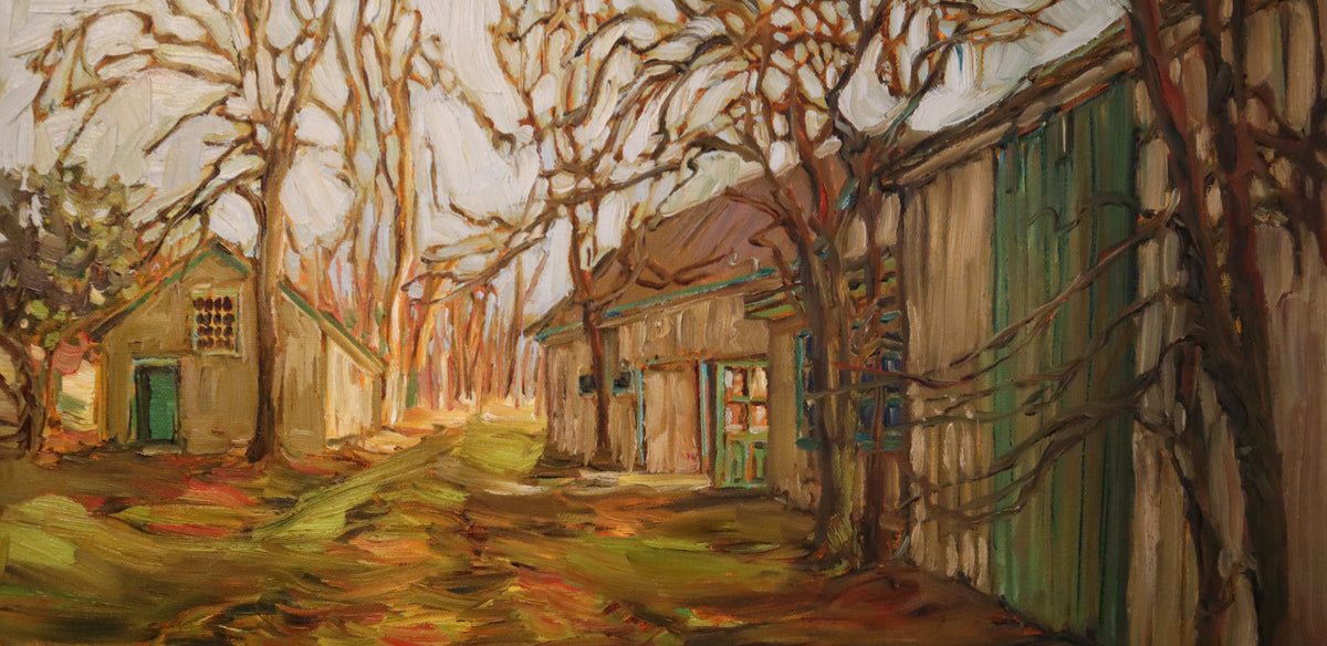Pein Air Study, Farm Lane, Hudson