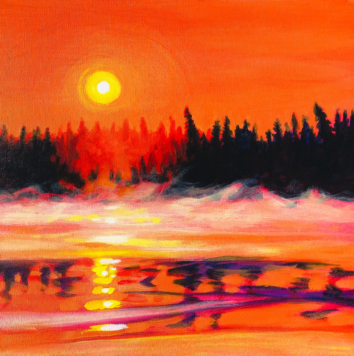 Sunrise on Misty Abitibi