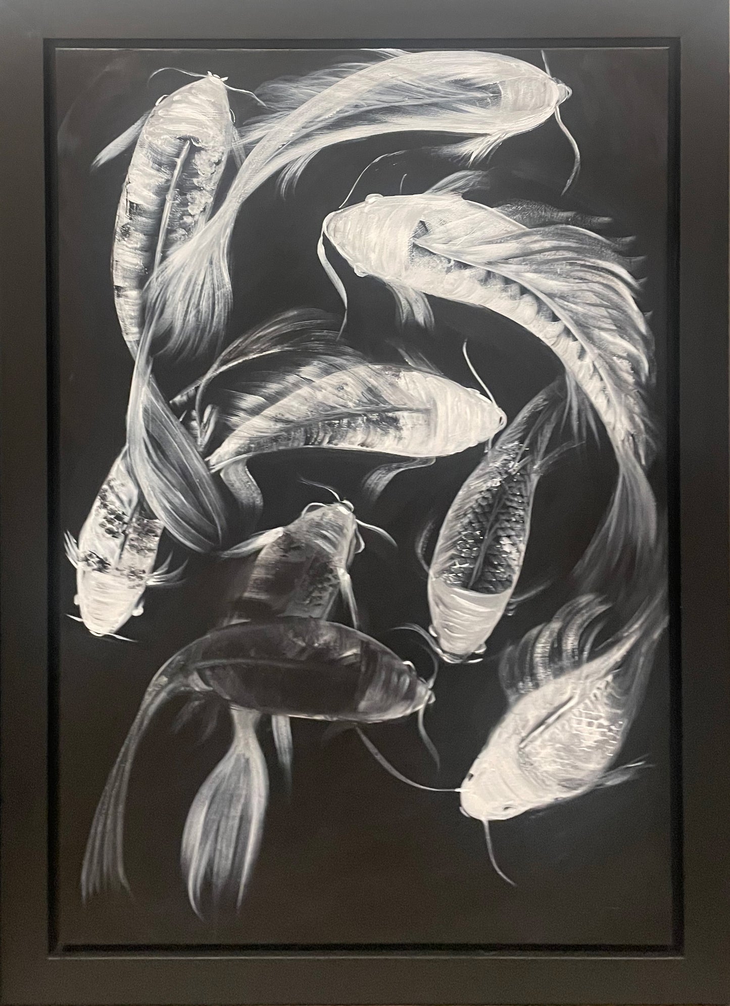 Black and White Koi - 3