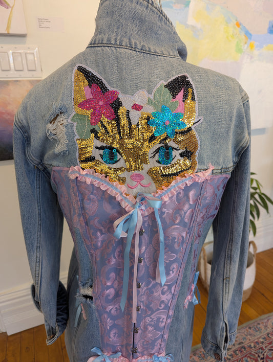 Judi Dusto I am a Unicorn Designs Pretty Kitty Jean Jackets