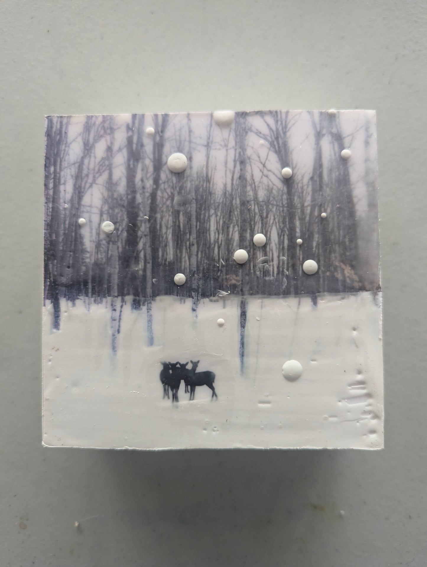 Encaustic Deer Mini's