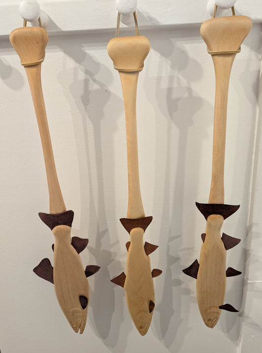 Basswod and Leather Mini-Paddles