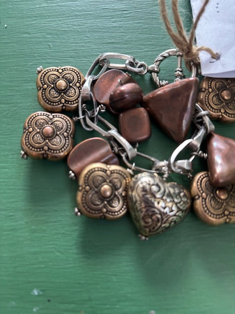 Sterling Silver and Copper Bracelet
