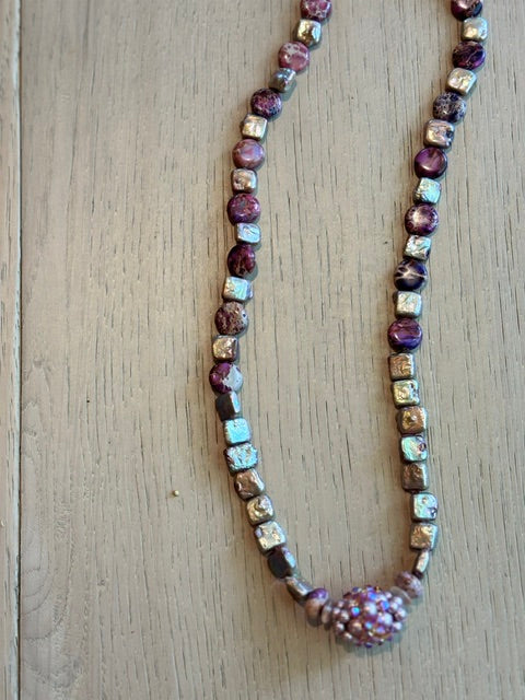 Pearl and Swarovski Crystal Neckless