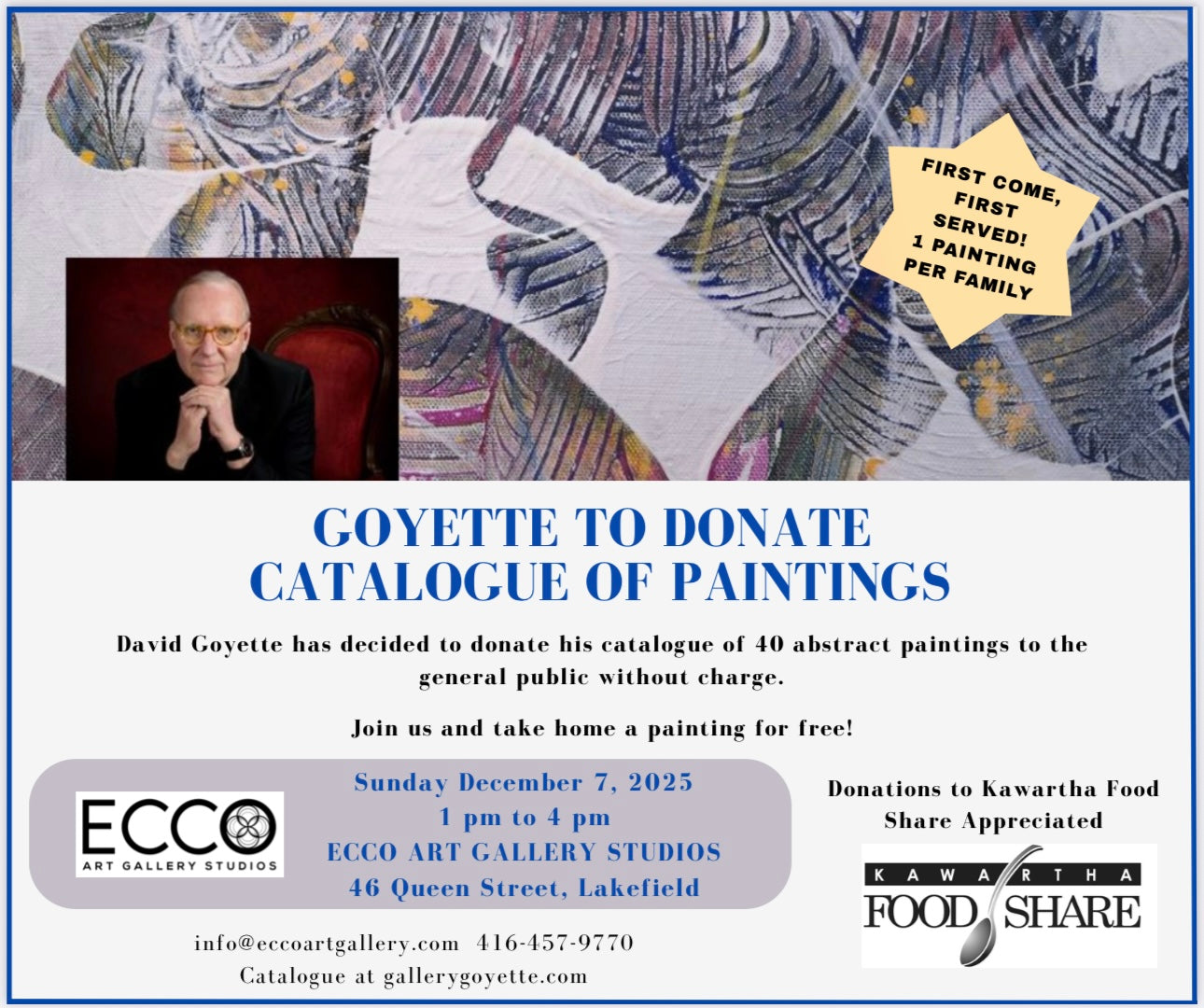 David Goyette DONATION