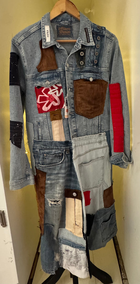 Wearable Art: Denim Long Jacket