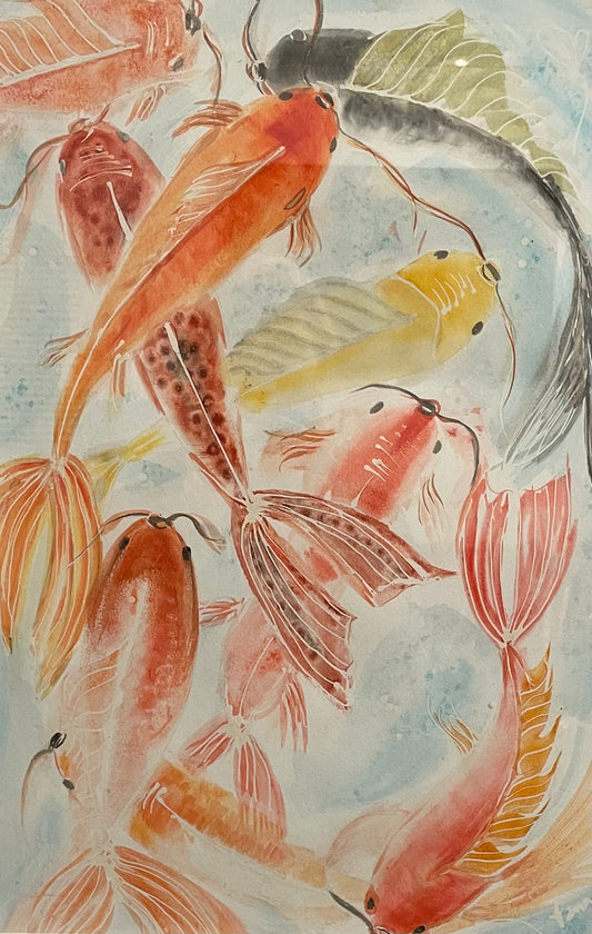 Auspicious Koi