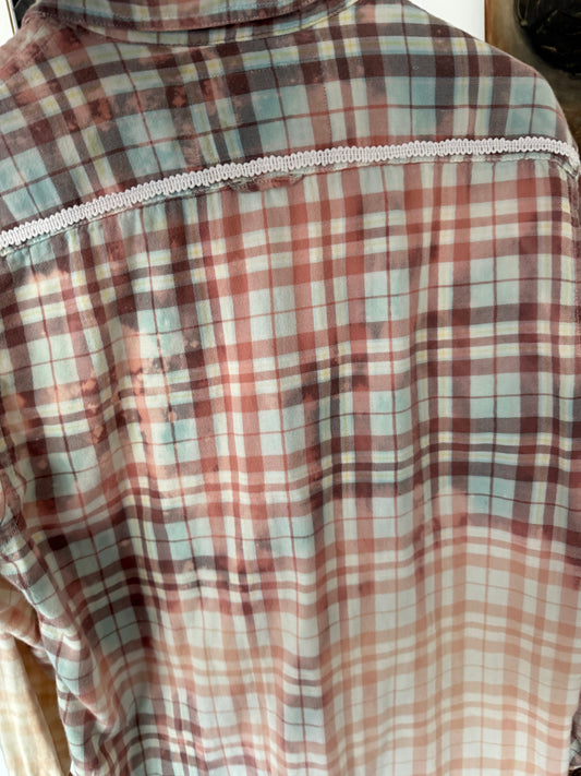 Wearable Art: Pink Plaid Shirt