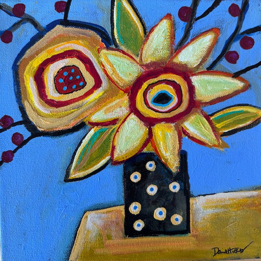 Yellow Flower Bursting with Joy
