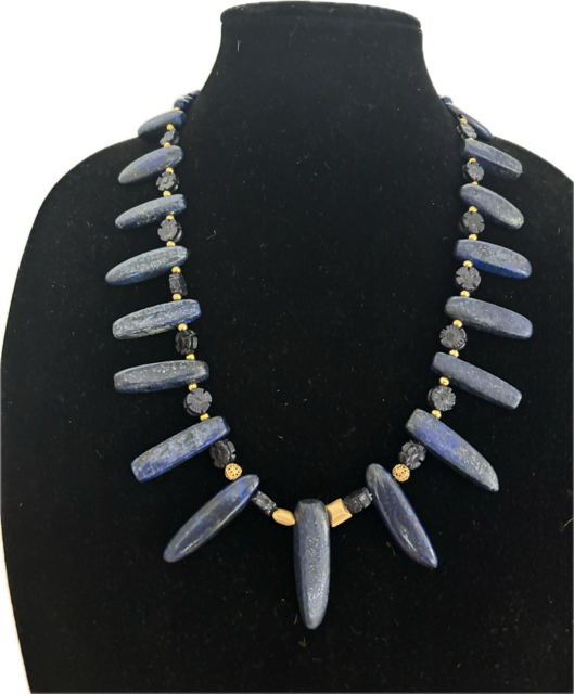 Lapis and Gold Necklace
