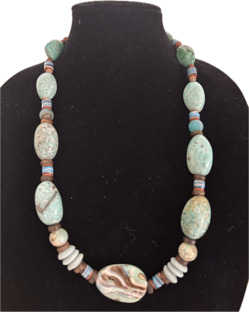 Large Blue Russian Amazonite Necklace