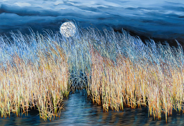 Moonlit Marsh at Sunrise