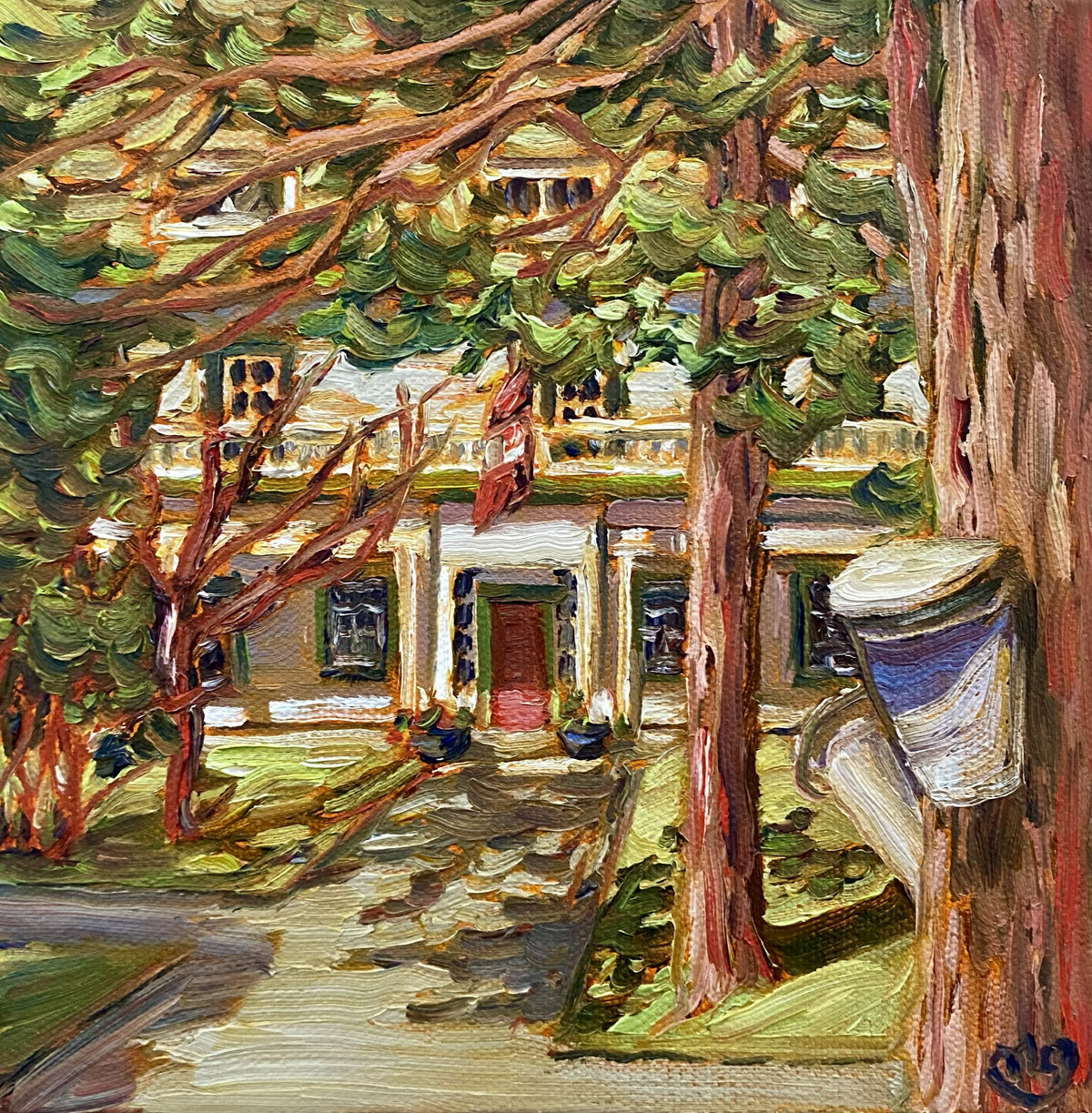 Plein Air Study, Sap Bucket, Lakefield College School