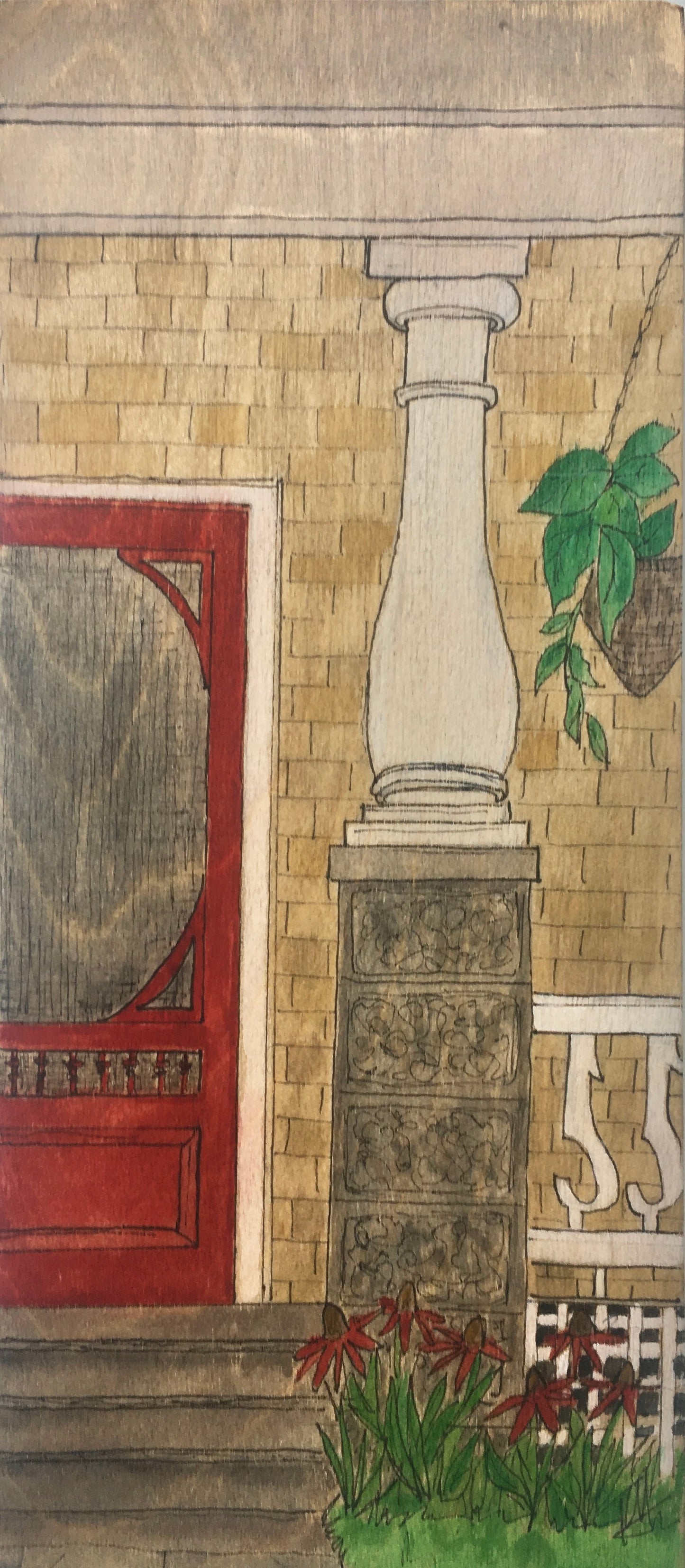 Red Screen Door