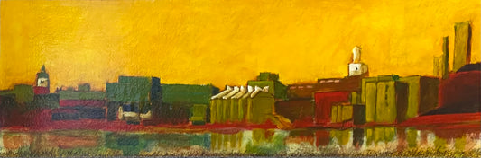 Skyline Series:View from the Waters (Trent University across the Otonabee and Peterborough from Little Lake)