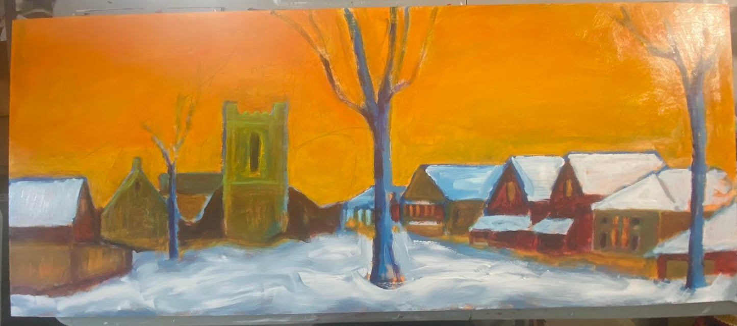 Snow PLace Like Home Series: View North from Hunter near Rubidge Street II, Peterborough