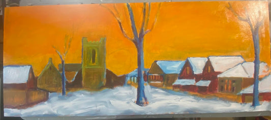 Snow PLace Like Home Series: View North from Hunter near Rubidge Street II, Peterborough