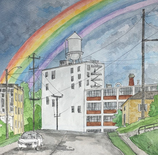 Quaker Under Rainbow
